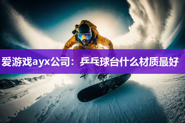 爱游戏ayx公司：乒乓球台什么材质最好